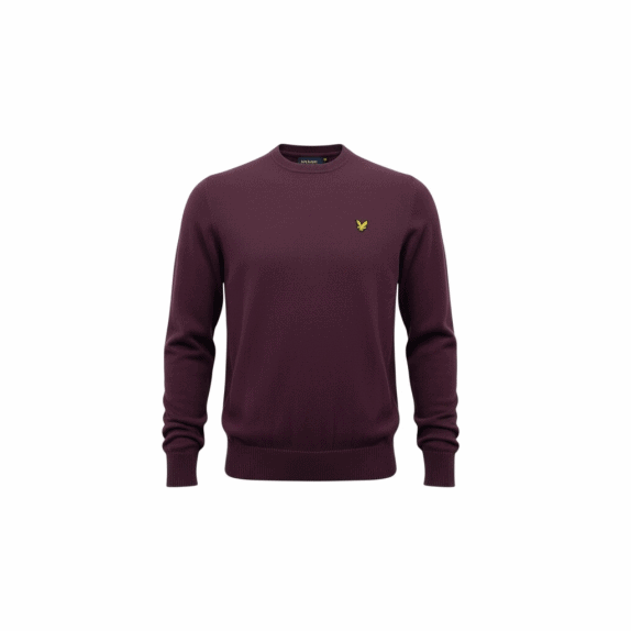VINTAGE LYLE & SCOTT ΠΛΕΚΤΗ ΜΠΛΟΥΖΑ ΜΕ ΛΑΙΜΟΚΟΨΗ ΜΠΟΡΝΤΟ ΑΝΔΡΙΚΗ S
