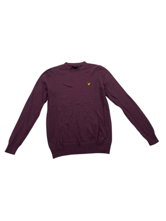 VINTAGE LYLE & SCOTT ΠΛΕΚΤΗ ΜΠΛΟΥΖΑ ΜΕ ΛΑΙΜΟΚΟΨΗ ΜΠΟΡΝΤΟ ΑΝΔΡΙΚΗ S