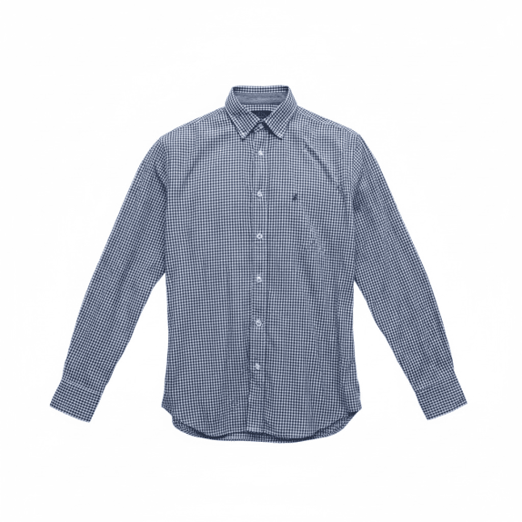 VINTAGE MARC OPOLO ΠΟΥΚΑΜΙΣΟ ΚΑΡΟ ΜΠΛΕ ΑΝΔΡΙΚΟ M/L