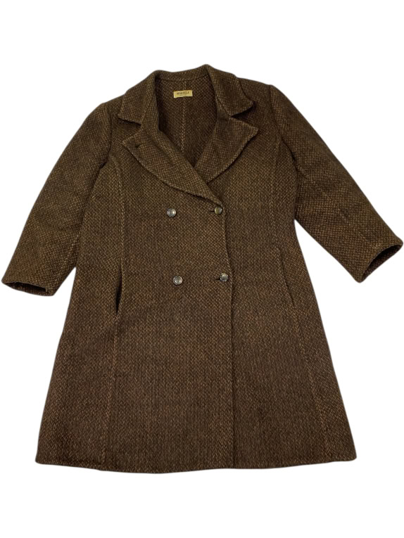 VINTAGE MARELLA CAPPOTTO DI LANA MARRONE XL/XXL