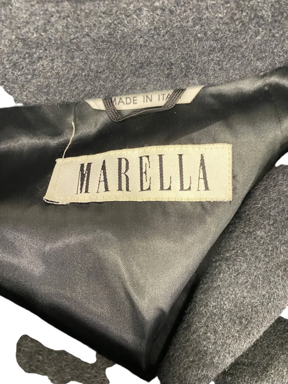 VINTAGE MARELLA CAPPOTTO LUNGO NERO M/L