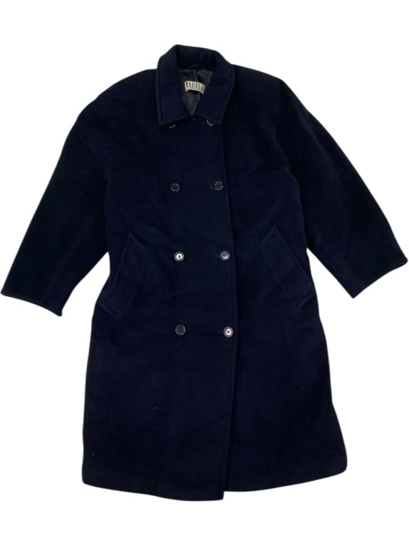 VINTAGE MARELLA DARK BLUE LONG COAT M/L