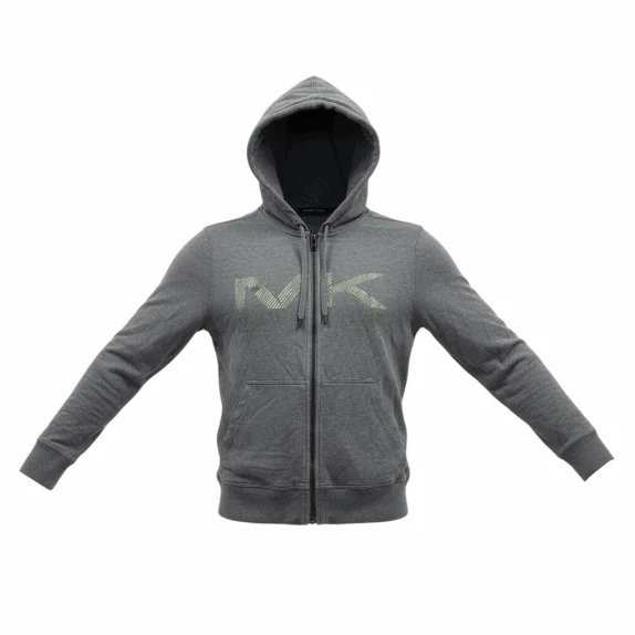 VINTAGE MICHAEL KORS HOODED ZIP UP JACKET LOGO GREY WOMEN S