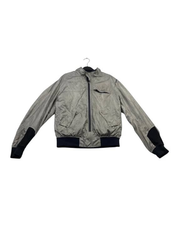 VINTAGE MOMODESIGN BOMBER JACKET LOGO GREY MEN L