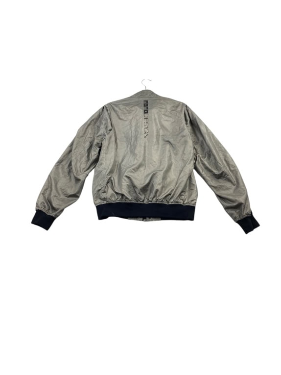 VINTAGE MOMODESIGN BOMBER JACKET LOGO GREY MEN L