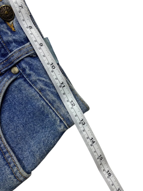 VINTAGE MOSCHINO JEANS ΨΗΛΟΜΕΣΟ ΤΖΙΝ ΠΑΝΤΕΛΟΝΙ ΜΕ PEACE LOGO ΜΠΛΕ ΓΥΝΑΙΚΕΙΟ XS