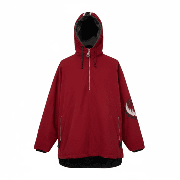 GIACCA ANORAK VINTAGE FIRE AND ICE CON CAPPUCCIO