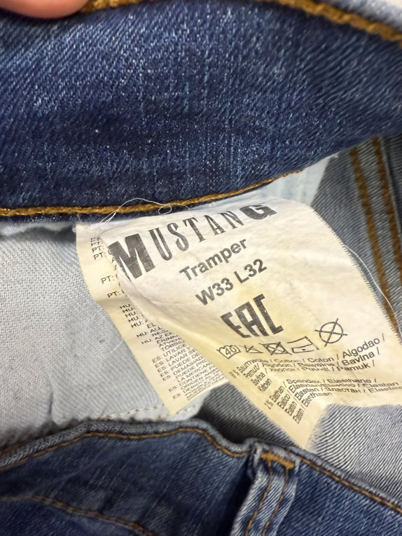 VINTAGE MUSTANG TRAMPER MEN'S JEANS BLUE L