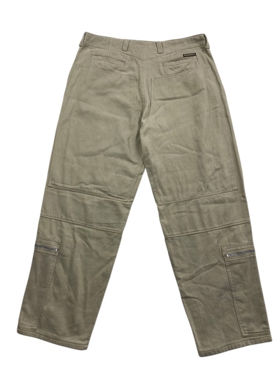 VINTAGE NAPAPIJRI CARGO PANTS WITH LOGO BEIGE MEN'S 3XL