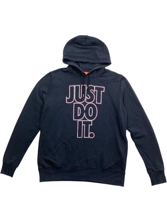 VINTAGE NIKE HOODIE THE ATHLETIC DEPT JUST DO IT ΜΠΛΕ ΓΥΝΑΙΚΕΙΟ XL