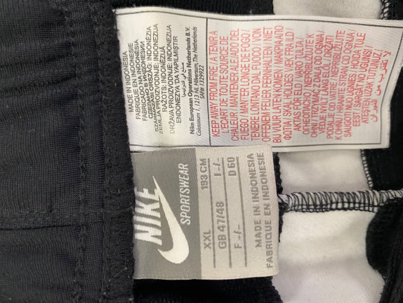 VINTAGE NIKE BLACK TRACK PANTS XXL