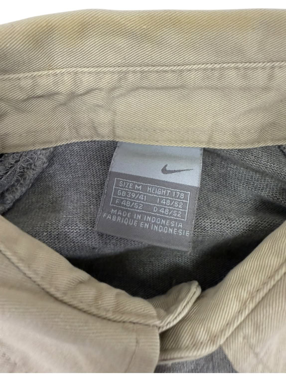 VINTAGE Nike Rugby Μπλούζα Μακρυμάνικη Γκρι 7 M