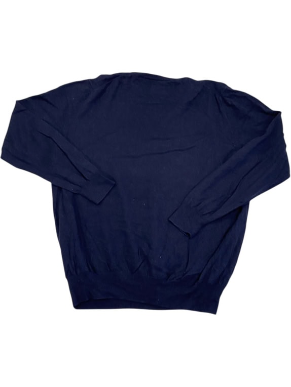 VINTAGE NORTH SAILS MAGLIONE LAVORATO A MAGLIA TINTA UNITA BLU DA UOMO XXL