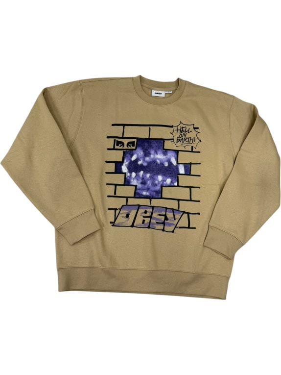 VINTAGE OBEY ΦΟΥΤΕΡ ΑΝΔΡΙΚΟ ΜΕ ΓΡΑΦΙΚΟ ΜΠΕΖ Μ