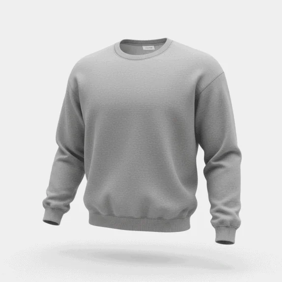 VINTAGE ONLY & SONS FELPA SENZA CAPPUCCIO GRIGIA DA UOMO M/L