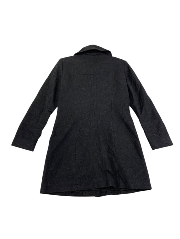 VINTAGE  LARGE COLLAR AND ZIPPERS DARK GREY WOMEN S M