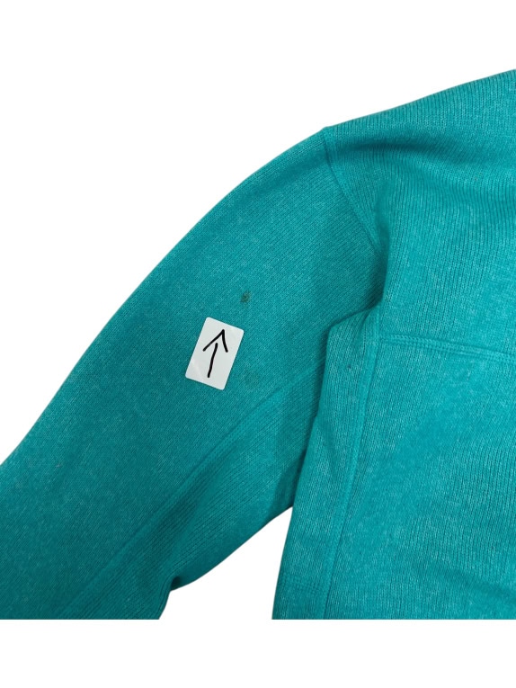 VINTAGE PATAGONIA FLEECE PULLOVER WITH BUTTONS SEAFOAM WOMENS L
