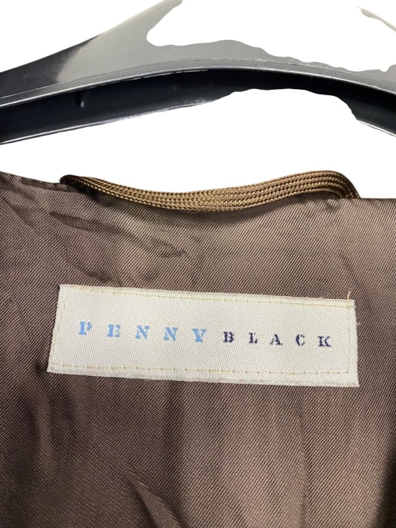 VINTAGE PENNYBLACK ΠΑΛΤΟ ΜΑΚΡΥ ΜΕ ΖΩΝΗ ΚΑΦΕ ΓΥΝΑΙΚΕΙΟ L