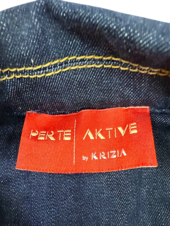 y2k VINTAGE PER TE AKTIVE by KRIZIA DENIM JACKET - L/XL