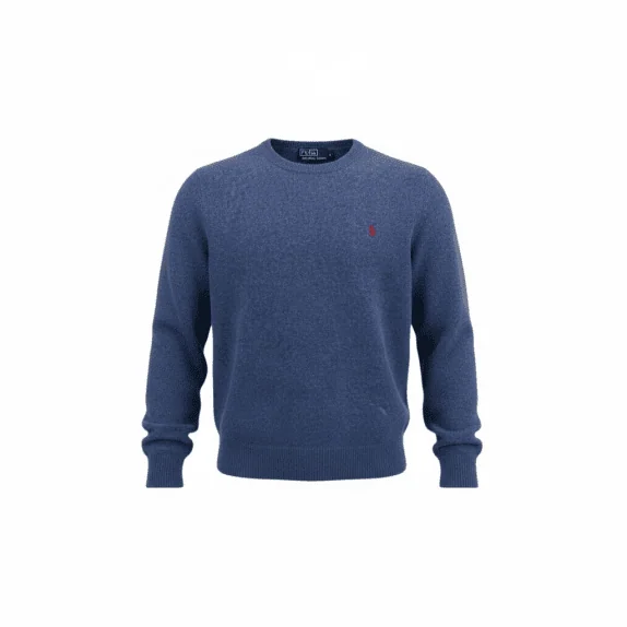 VINTAGE POLO BY RALPH LAUREN KNIT SWEATER MONOCHROME ROYAL BLUE MEN S