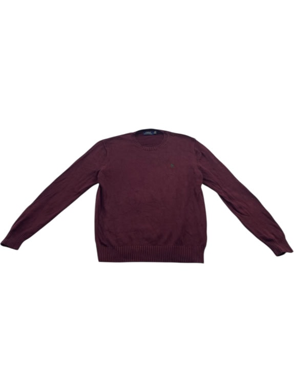 VINTAGE POLO RALPH LAUREN ΠΛΕΚΤΟ ΠΟΥΛΟΒΕΡ ΛΟΓΟΤΥΠΟ ΜΠΟΡΝΤΟ ΑΝΔΡΙΚΟ XL