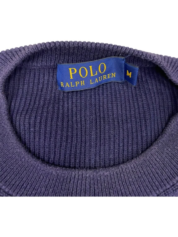 VINTAGE POLO RALPH LAUREN STRIPED KNIT SWEATER M