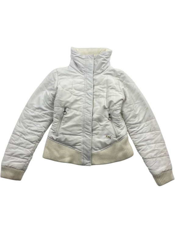 VINTAGE PUMA JACKET WITH ZIP WHITE WOMEN S