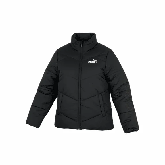 VINTAGE PUMA PUFFER JACKET WITH LOGO BLACK MENS S