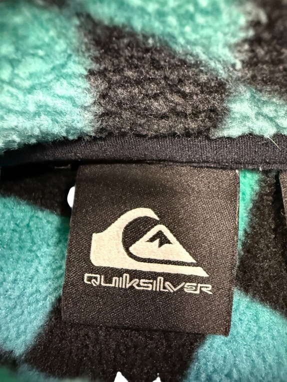 VINTAGE QUIKSILVER ΦΛΙΣ ΤΖΑΚΕΤ ΜΕ ΦΕΡΜΟΥΑΡ ΠΟΛΥΧΡΩΜΟ ΑΝΔΡΙΚΟ XS