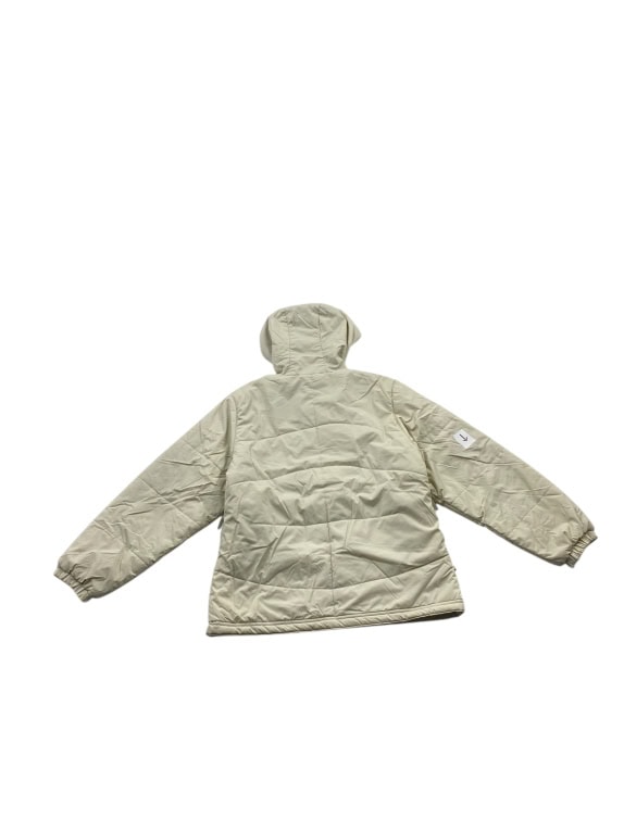 VINTAGE REEBOK HOODED PUFFER JACKET WITH LOGO BEIGE MEN'S L-XL