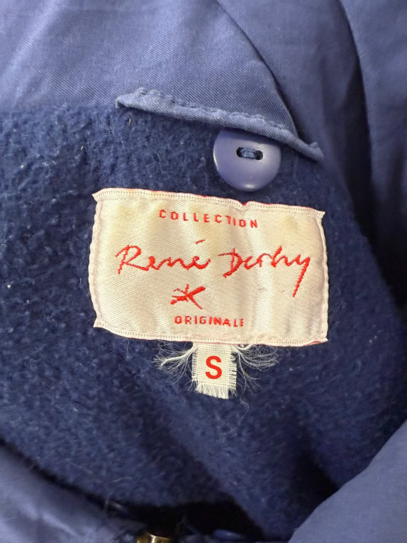 VINTAGE RENE DERBY ANORAK/JACKET NAVY BLUE