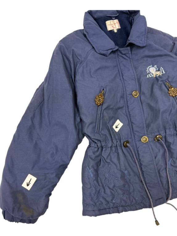 VINTAGE RENE DERBY ANORAK/JACKET NAVY BLUE