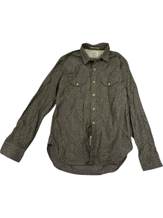 VINTAGE REPLAY PRINTED LONG SLEEVE SHIRT MEN'S M