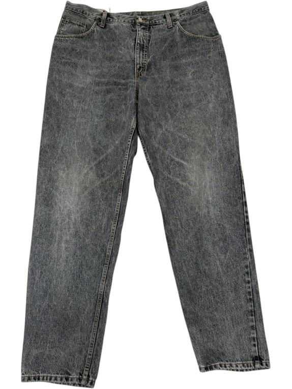 VINTAGE RIFLE JEANS UOMO ACID WASH GRIGIO/NERO M