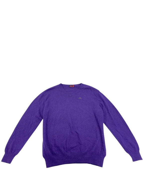 VINTAGE ROBE DI KAPPA ΠΛΕΚΤΗ ΜΠΛΟΥΖΑ V NECK ΜΟΒ ΑΝΔΡΙΚΗ XXL