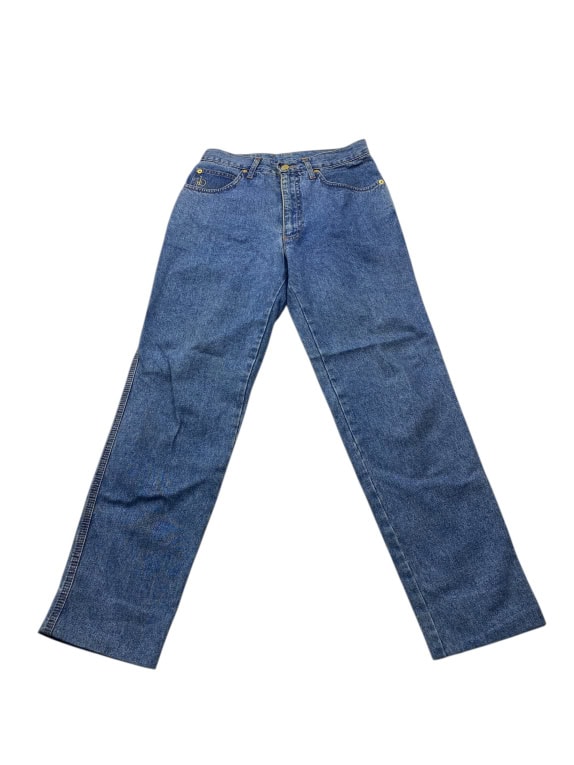 VINTAGE ROCCOBAROCCO JEANS ΠΑΝΤΕΛΟΝΙ DENIM ΜΠΛΕ ΓΥΝΑΙΚΕΙΟ XS