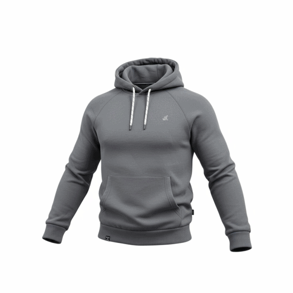 VINTAGE SALT & LIME HOODIE ΦΟΥΤΕΡ ΜΕ ΚΟΥΚΟΥΛΑ LOGO ΓΚΡΙ ΑΝΔΡΙΚΟ M