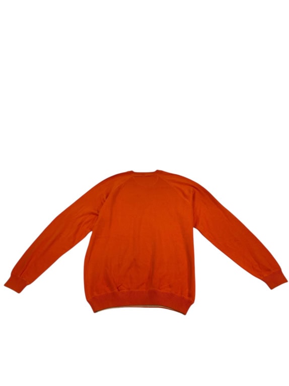 VINTAGE SERGIO TACCHINI RAGLAN KNIT SWEATER ORANGE MEN'S L XL