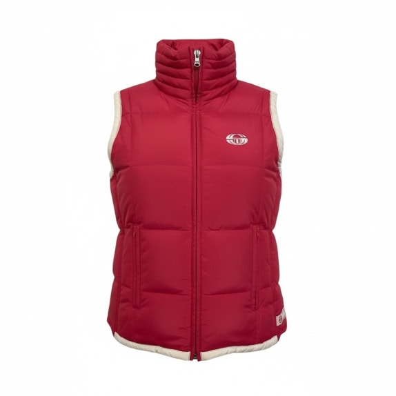 VINTAGE SERGIO TACCHINI piumino smanicato imbottito fucsia da donna XS