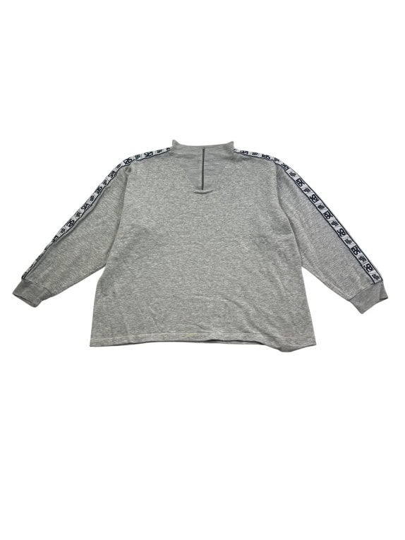 Vintage Sweatshirt Retro Tape Logo Γκρι Unisex XL