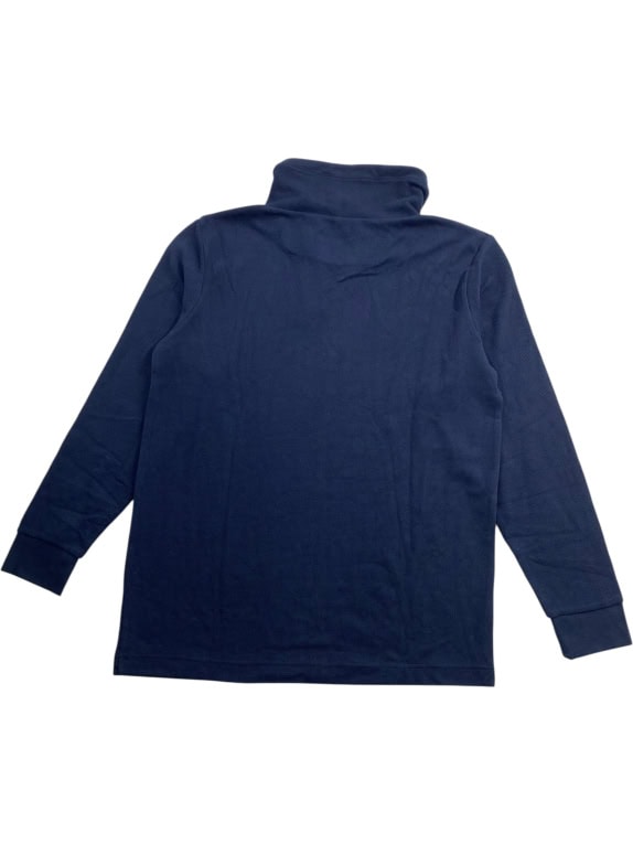 VINTAGE TOM TAILOR TURTLENECK SWEATSHIRT WITH DRAWSTRING BLUE MEN'S L