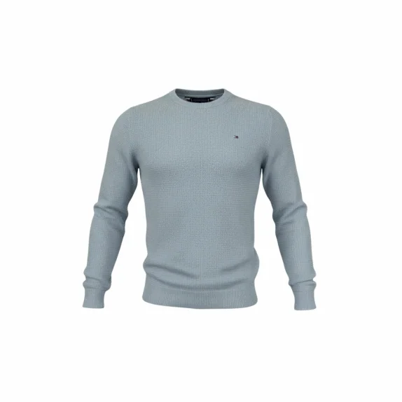 MAGLIONE LAVORATO A MAGLIA AZZURRO VINTAGE TOMMY HILFIGER XS/S