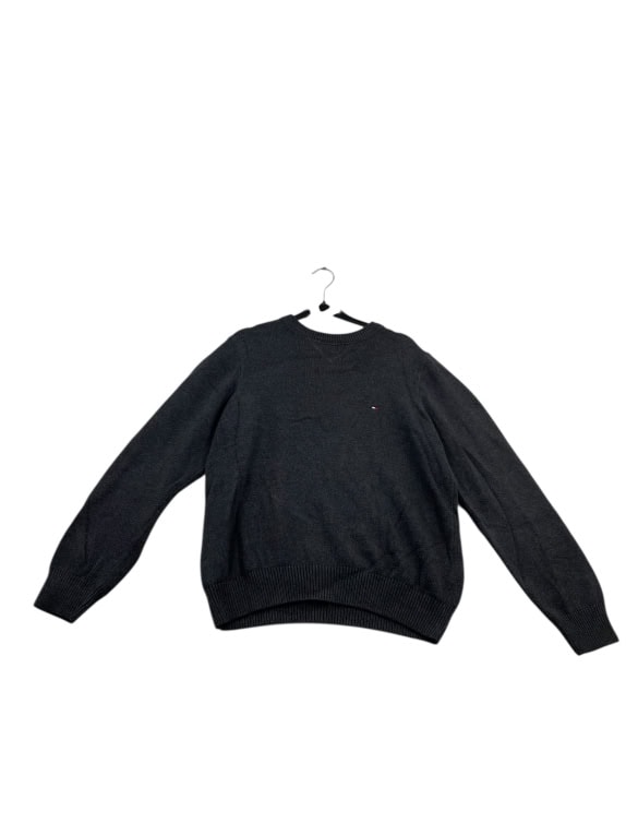 VINTAGE TOMMY HILFIGER ΠΛΕΚΤΟ ΠΟΥΛΟΒΕΡ ΛΟΓΟΤΥΠΟ ΣΗΜΑΙΑΚΙ ΑΝΘΡΑΚΙ ΑΝΔΡΙΚΟ S