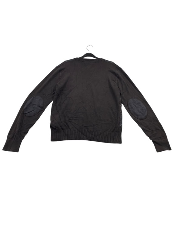 VINTAGE TOMMY HILFIGER ΠΛΕΚΤΟ ΠΟΥΛΟΒΕΡ ΡΟΜΒΟΙ ΚΑΦΕ ΑΝΔΡΙΚΟ M