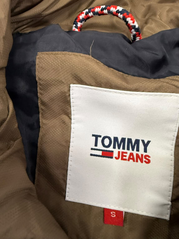 VINTAGE TOMMY JEANS MEN'S PUFFER JACKET S