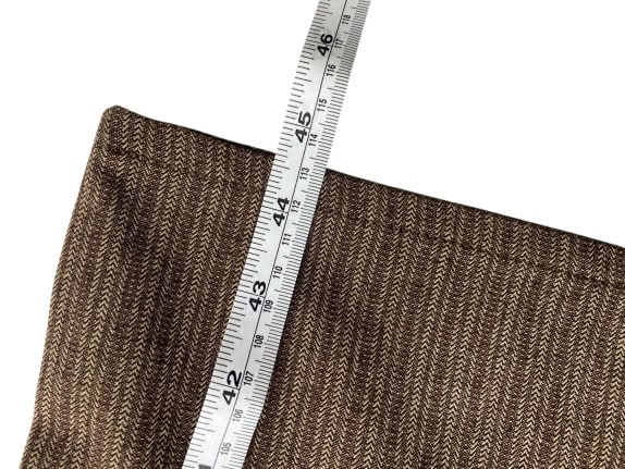 VINTAGE TRUSSARDI JEANS HERRINGBONE PATTERN TROUSERS BROWN WOMEN XS-S