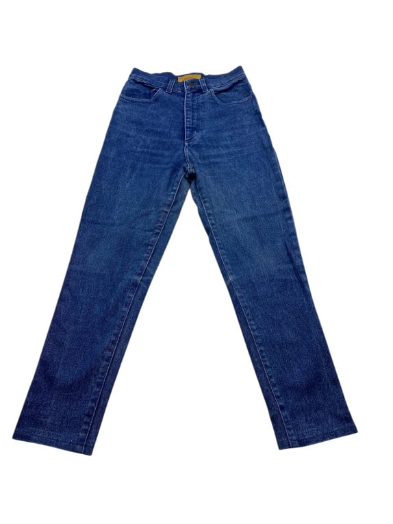 VINTAGE TRUSSARDI JEANS ΨΗΛΟΜΕΣΟ ΠΑΝΤΕΛΟΝΙ DENIM ΜΠΛΕ ΓΥΝΑΙΚΕΙΟ XS