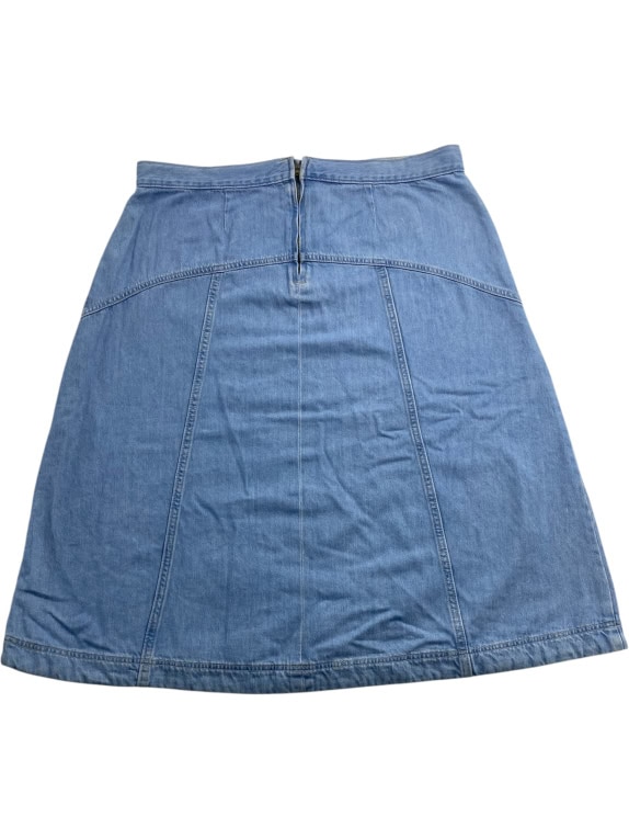 Vintage Denim Skirt Midi Retro No Logo Blue Women’s XL