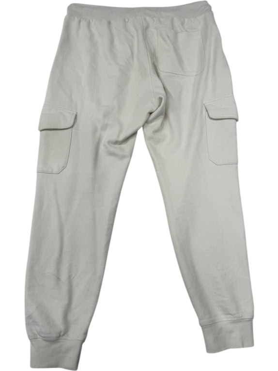 VINTAGE U.S. POLO ASSN. MEN'S CARGO JOGGER SWEATPANTS CREAM/WHITE
