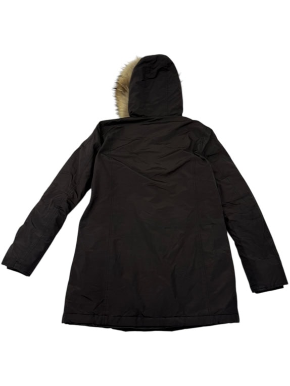 VINTAGE WOOLRICH ARCTIC PARKA ΜΠΟΥΦΑΝ ΜΕ ΓΟΥΝΑ ΜΑΥΡΟ/ΣΚΟΥΡΟ ΚΑΦΕ XS